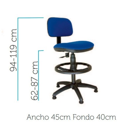 Taburete de Oficina Sofy de Vincolo