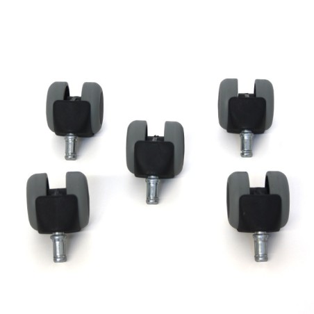 Juego de 5 Ruedas para Parquet o Suelos Duros Autofrenante