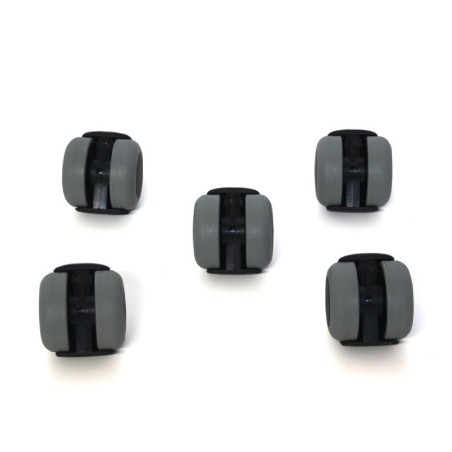 Juego de 5 Ruedas para Parquet o Suelos Duros Autofrenante