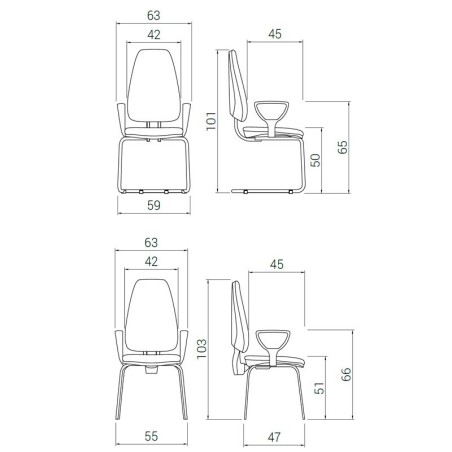 Silla Visitantes ADAPTA de DILEOFFICE