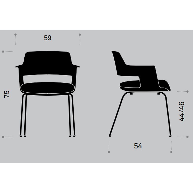 Silla Visitantes Cappa de Forma 5