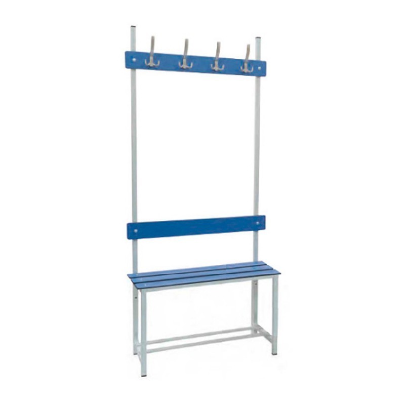 Banco de Vestuario Con Repisa Superior de Megabloc