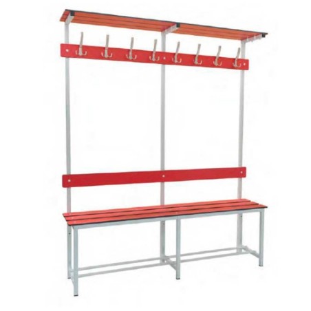 Banco de Vestuario Con Repisa Superior de Megabloc