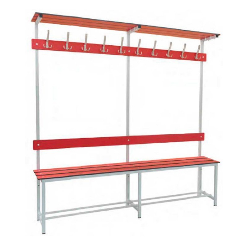 Banco de Vestuario Con Repisa Superior de Megabloc