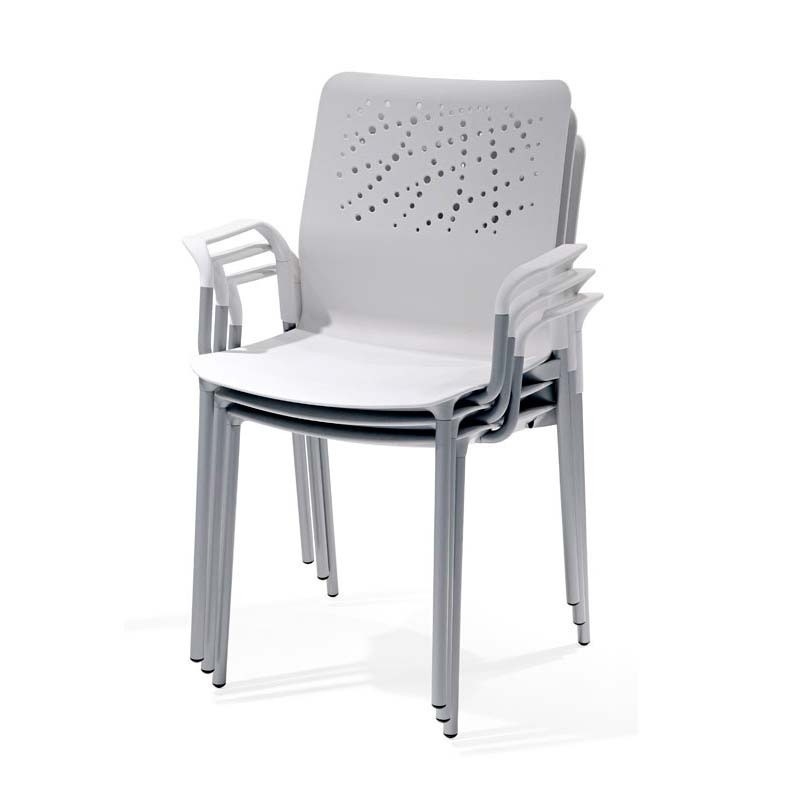 Silla Colectividades con brazos Apilable Urban Block 10 de Actiu