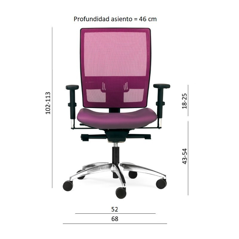 ▷ Silla Ergonómica New Passion Top de Luyando - Oficinas Montiel