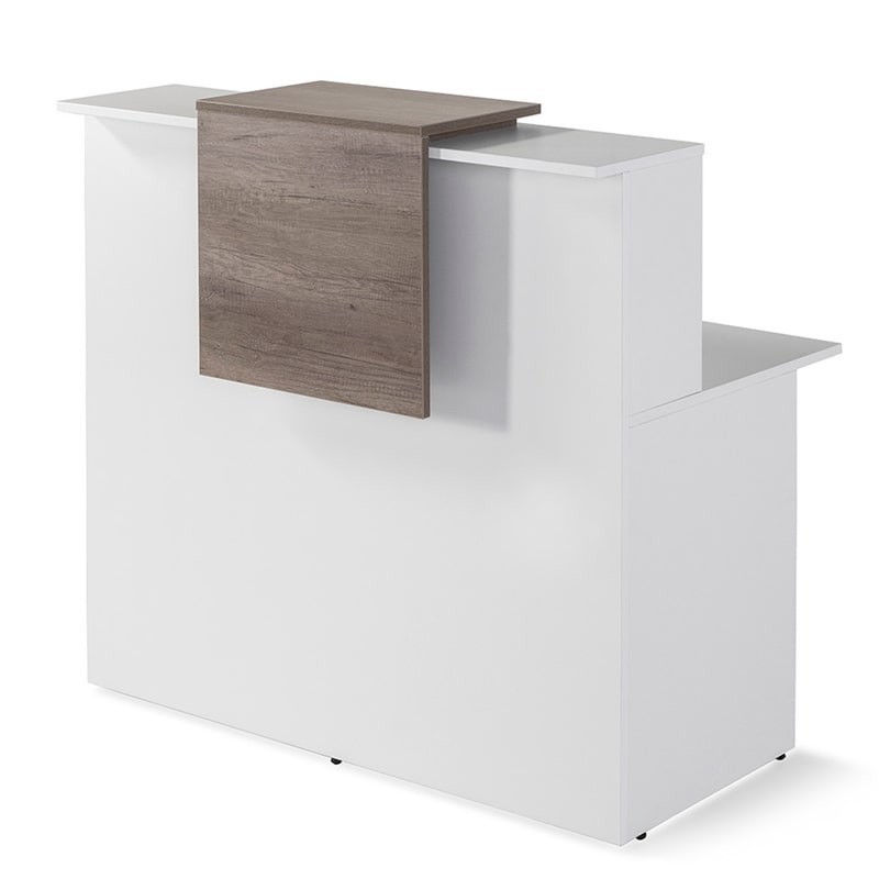 Mostrador Blanco de Recepción de J.Gorbe - Oficinas Montiel
