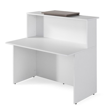 Mostrador Blanco de Recepción de J.Gorbe - Oficinas Montiel
