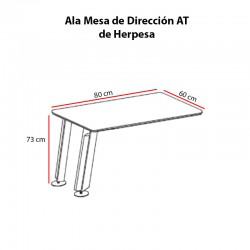 ▷ Mesa de Oficinacon Cajones y Ala M4 de Herpesa - Oficinas Montiel