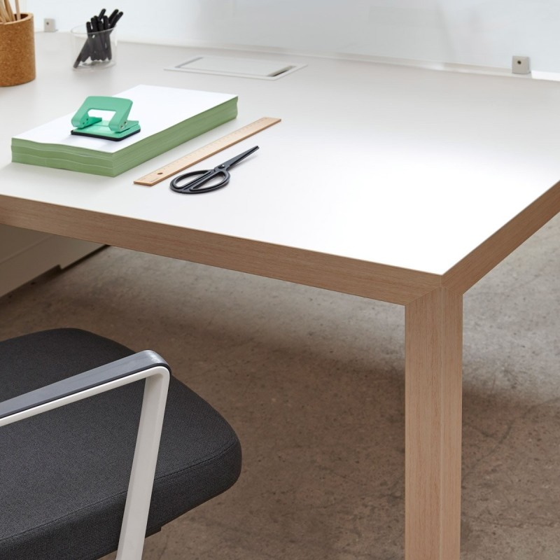 ▷ Mesa de Oficina de Madera PRISMA de ACTIU | Oficinas Montiel