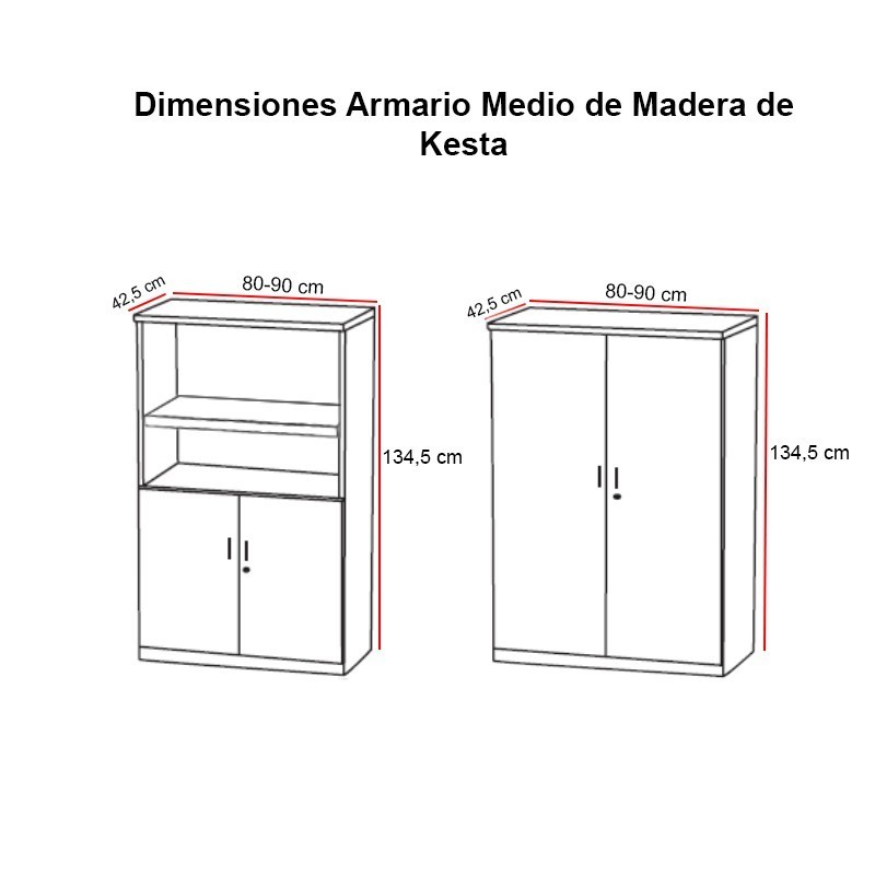 ▷ Armario Oficina con Llave de Kesta - Montiel
