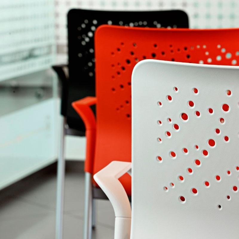 Silla Colectividades con brazos Urban Block 10 de Actiu