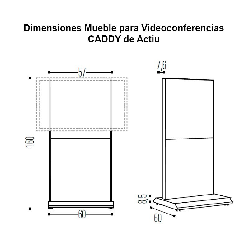 Mueble para Videoconferencias CADDY de Actiu | Montiel