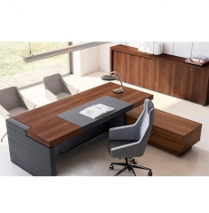 ▷ Mesa de escritorio con estantería Duo