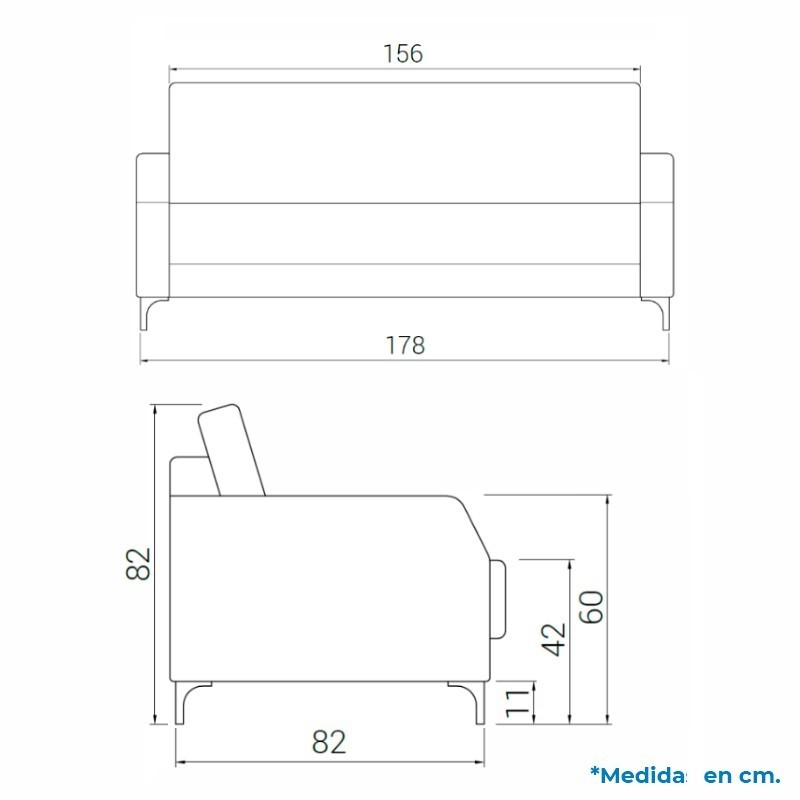 ▷ Sillón de Recepción Astoria de Dileoffice - Oficinas Montiel