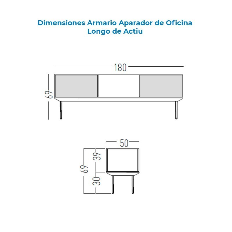 ▷ Armario Aparador Longo de Actiu - Oficinas Montiel