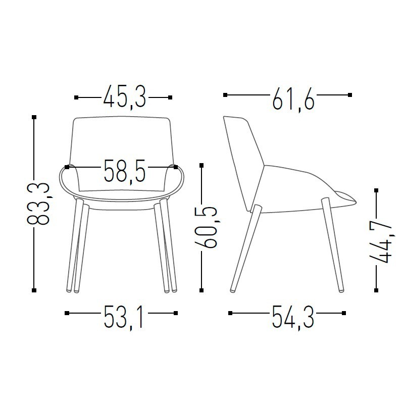 ▷ Silla Confidente Noom de Actiu - Oficinas Montiel
