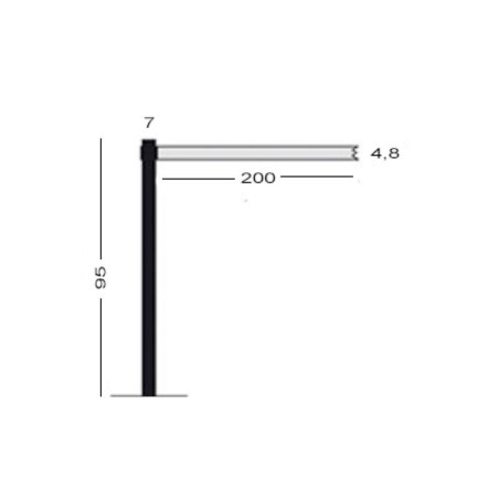 Dimensiones Poste Separador Next Eco