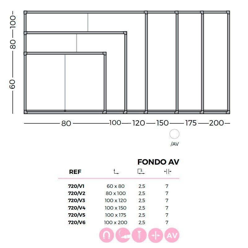 Dimensiones Vitrina de Anuncios Corcho Tapizado de Planning Sisplamo