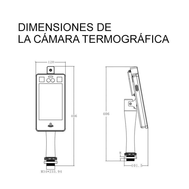 Cámara Termográfica Detección de Fiebre MCA-2301A - Montiel