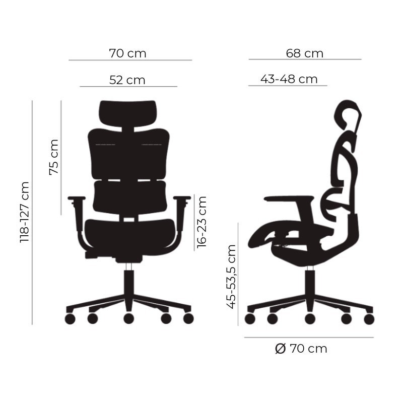 ▷ Silla Ergonómica New ErgoStone de Euromof - Oficinas Montiel