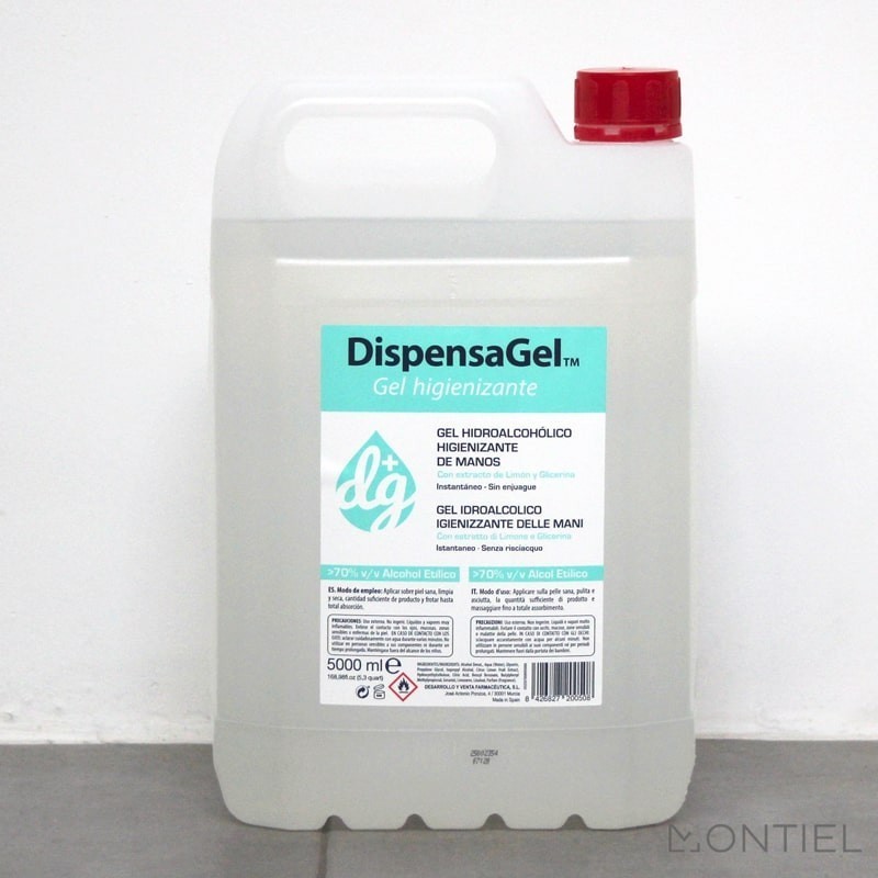 ▷ Garrafa 5 Litros de Gel Desinfectante - Oficinas Montiel
