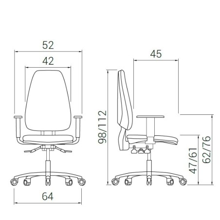 EXPRESS -Silla Ergonómica Adapta PRO de DileOffice - Montiel