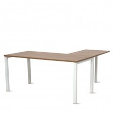 Mesa de Escritorio en L Nogal Slow Basic de Kunna