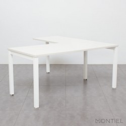 Escritorio en L Blanco Serie New
