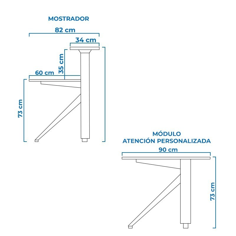 ▷ Mostrador de Recepción Public de Ismobel - Oficinas Montiel