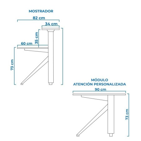 ▷ Mostrador de Recepción Public de Ismobel - Oficinas Montiel
