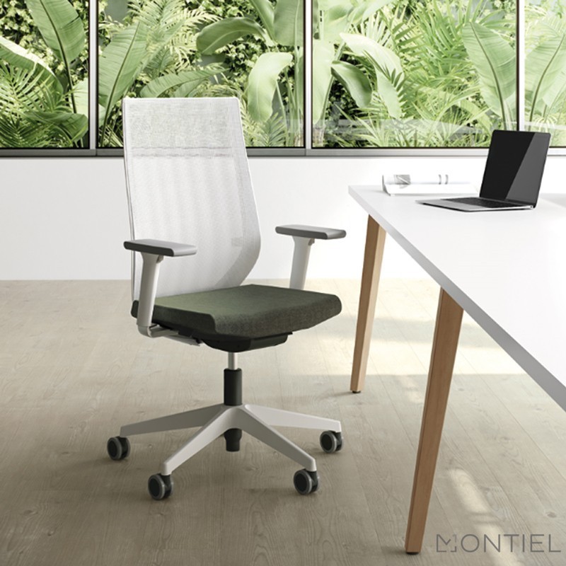► Silla Ergonómica Blanca Eben de Forma 5 - Oficinas Montiel