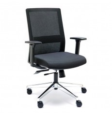 Silla Ergonómica XXL Niza Negra de Euromof