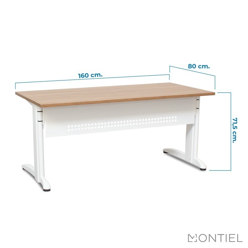▷ Mesa Blanca 160x80 Doue de Steelcase - Montiel