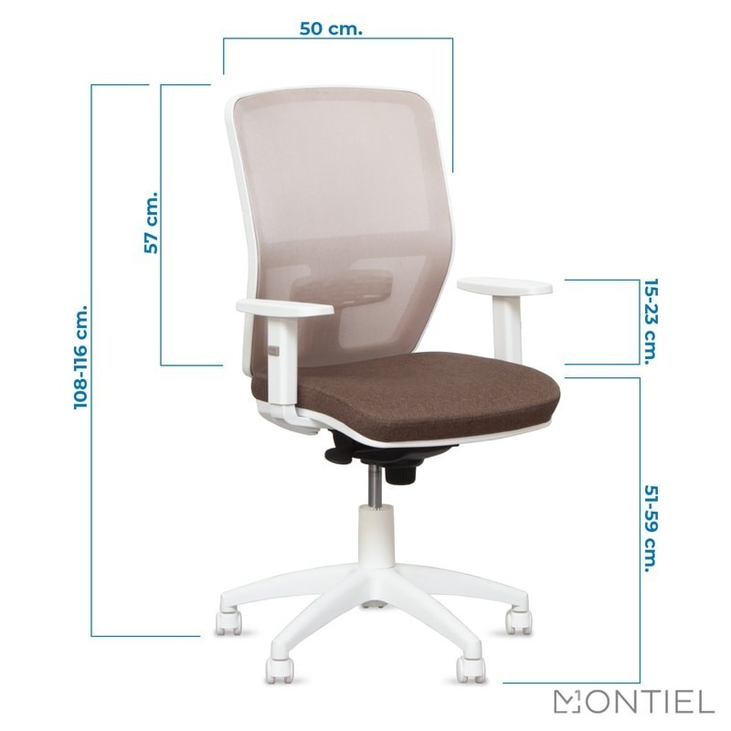 Silla Ergonómica Blanca de Oficina Barata Online