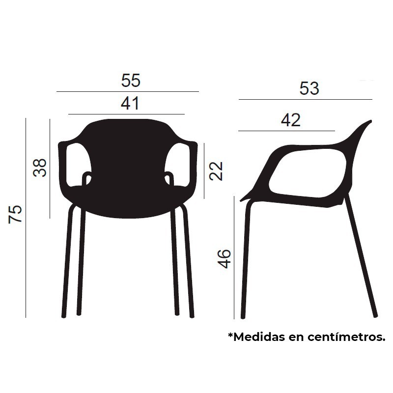 ▷ Silla de Colectividades Bari de Euromof - Oficinas Montiel