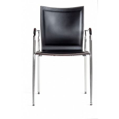 Silla Íkara lacada + piel