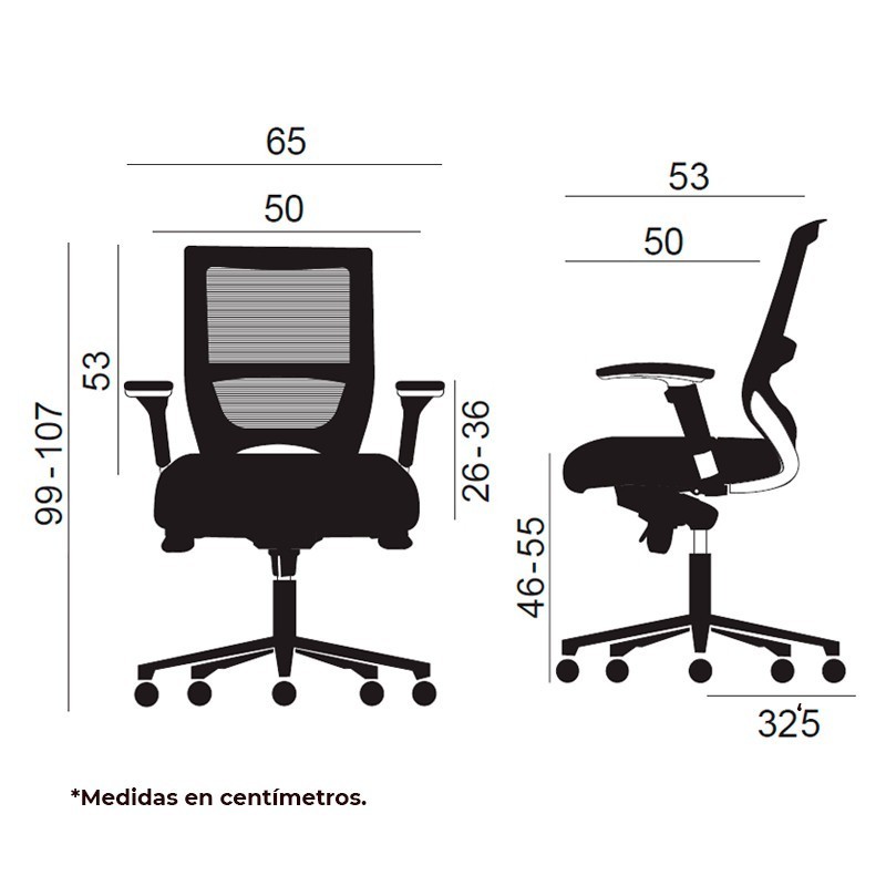 Silla Ergonómica Malta Teletrabajo de Euromof - Montiel