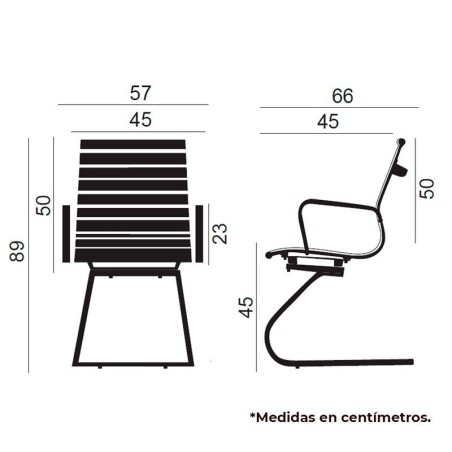 ▷ Silla Confidente Londres de Euromof - Oficinas Montiel
