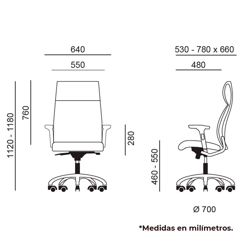 ▷ Sillón de Dirección Moscú de Euromof - Oficinas Montiel