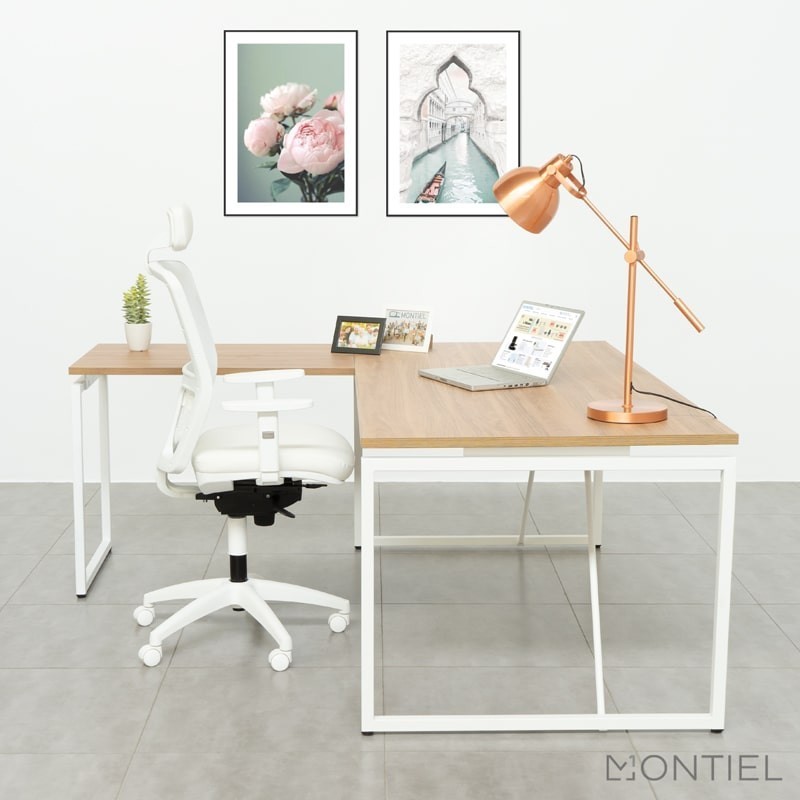 ▷ Mesa de Dirección en L  Daven de Kunna - Montiel