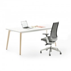 Mesa escritorio grande moderno nórdico de melanina 155x68cm