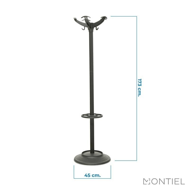 Perchero Alto de Oficina Negro MM611 - Montiel