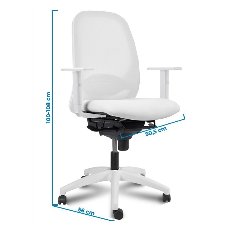 ▷ Silla Blanca Ergonómica Adara de Vincolo - Montiel