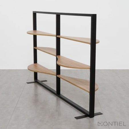 ▷ Estantería Moderna Negra Mar de Kunna - Montiel