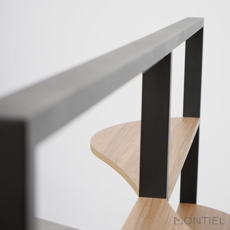 ▷ Estantería Moderna Negra Mar de Kunna - Montiel