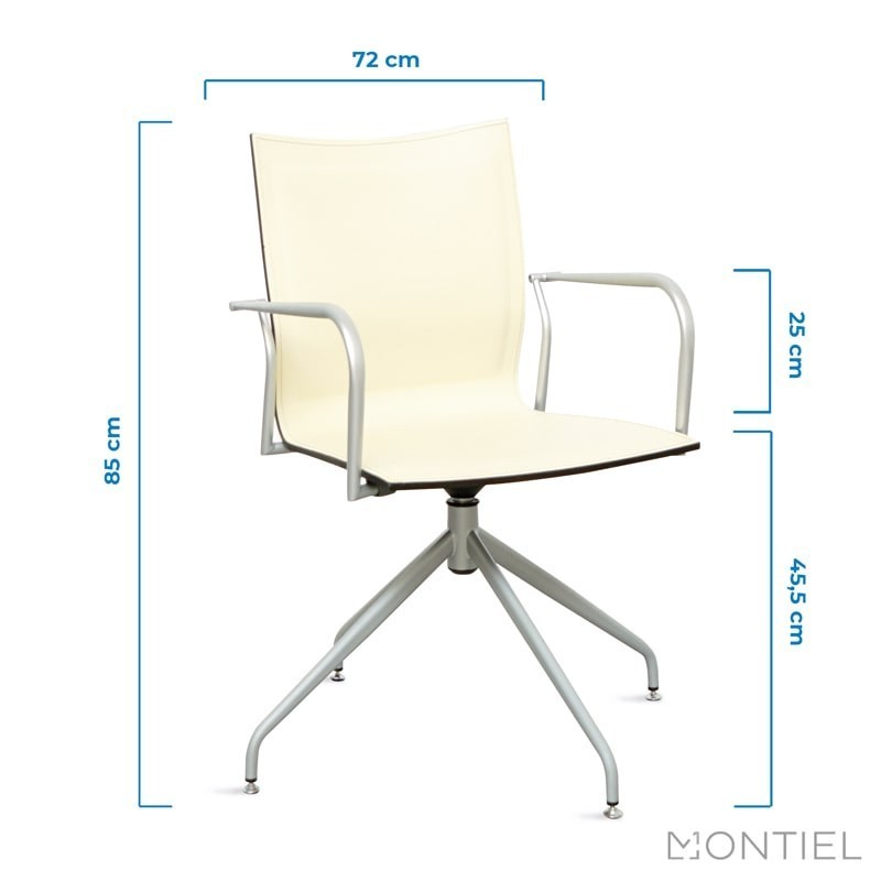▷ Silla Confidente Giratoria de Madera Íkara - Montiel