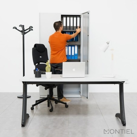 ▷ Perchero de Oficina Metálico Negro MM652 - Montiel