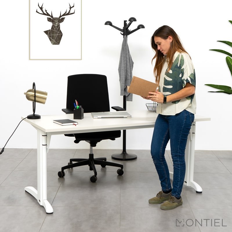 ▷ Mesa Blanca 160x80 Doue de Steelcase - Montiel