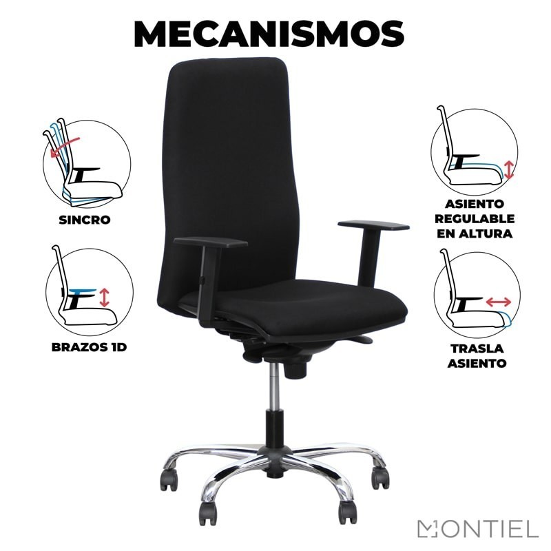 Silla Alta Ergonómica Wing de DelaOliva - Montiel